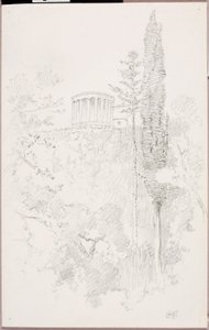 シビルの神殿、チボリ 作： George Elbert Burr