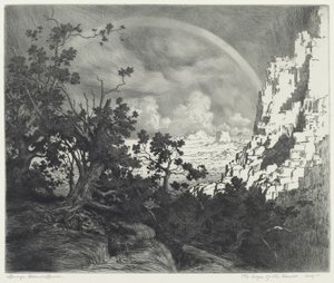 砂漠の端、アリゾナ 作： George Elbert Burr