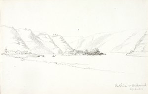 バッハラッハのライン川 作： George Elbert Burr