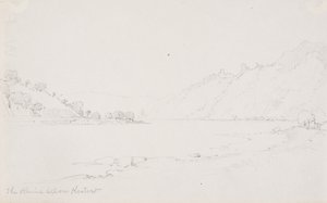 ケスタート下のライン川 作： George Elbert Burr