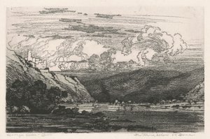 ライン川、ザンクト ゴアールの下 作： George Elbert Burr