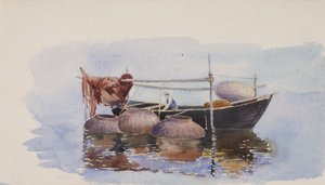 無題 -- 漁船、カリフォルニア州。 1900年。 作： George Elbert Burr
