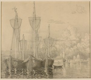 ベニス漁船 作： George Elbert Burr