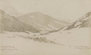 チロル州トブラッハから西へ 作： George Elbert Burr