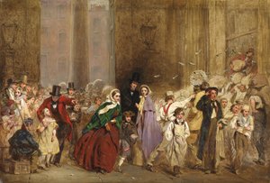 一般郵便局のスケッチ、1分から6分、1860年 作： George Elgar Hicks