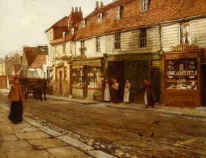 Eltham High Street- 1892、 作： George Elgar Hicks