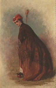 クロケット奏者 作： George Elgar Hicks