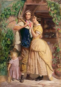 1857年のオールドイングランドのシニューズ（紙にアラビア語のガムとボディカラー）