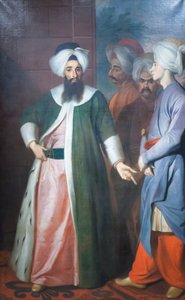 Kozbekci Mustafa Aga e sua comitiva, c.1727 (óleo sobre tela)