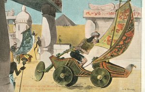 自動車の進化（カラーリトグラフ） 作： George Ernest (after) Studdy