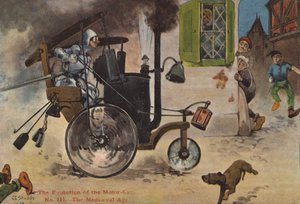 自動車の進化: 中世 (カラーリソ) 作： George Ernest (after) Studdy
