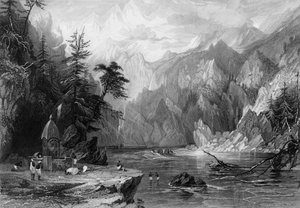「ガンジス川の聖なる水源、ガングーツリー」、1838 年。