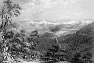 「雪の山脈、ランドール」、1838年。