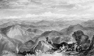 「タインまたはマーナの雪の山脈」、1838年。