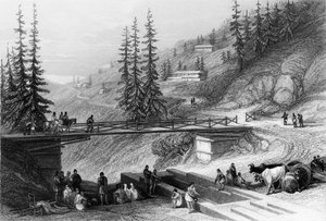 「シムラの眺め」、1838年。