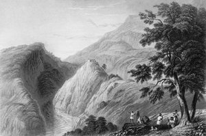 「クルサリー近くの景色」、1838年。