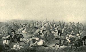 1857年、ロタックでのホドソンズ馬の担当、1901年。 作： George Francklin Atkinson