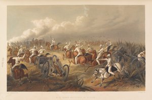 「馬の砲兵の行動」、1857年頃