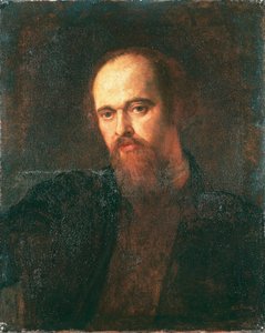 画家ダンテ・ガブリエル・ロセッティの肖像 作： George Frederic Watts
