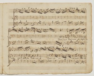 そのコアなしで、是非、親愛なる、「リディルドのためのアディションオール[sic]曲」からのf.7r、c.1717 作： George Frederick Handel