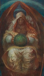 オールパーベイディング、c1887、1912 作： George Frederick Watts