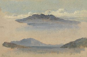 コス島（紙に油彩） 作： George Frederick Watts