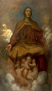 キリスト教の精神、1872-75 作： George Frederick Watts