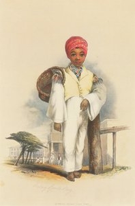 マレーと東アフリカの血を引く混血児、ケープタウン 作： George French Angas