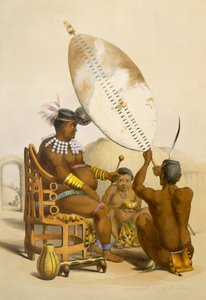 アマズルの王、ウンパンダ、1849年の「カフィールズイラストレイテッド」のプレート11