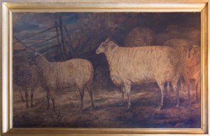1793-1807年のノーフォークのホルカムにおけるヒツジのサウスダウン品種の改善 作： George Garrard