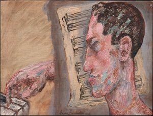 ジョージ・ガーシュウィンの自画像、1934 年。 作： George Gershwin