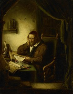 書斎の老人 作： George Gillis Haanen