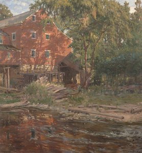 レッドミル、1916年頃（キャンバスに油彩） 作： George Glenn Newell