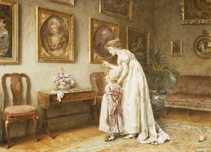 小さな家族の歴史、 作： George Goodwin Kilburne