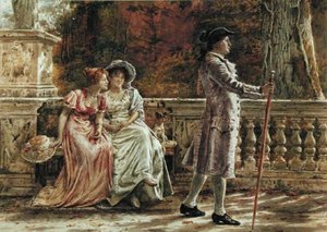 Making an Impression」（鉛筆、水彩、紙 作： George Goodwin Kilburne