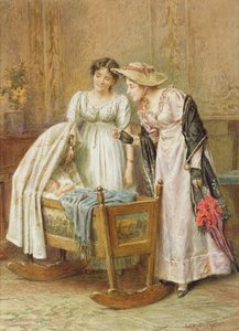 ベビーベッド（紙にトイレ） 作： George Goodwin Kilburne