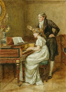 音楽マスター 作： George Goodwin Kilburne