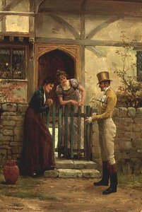 ザ・ビジター 作： George Goodwin Kilburne