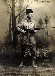 バックスキンのセオドア・ルーズベルト、ダコタ・テリトリーc.1885（白黒写真） 作： George Grantham   Bain News Service Bain