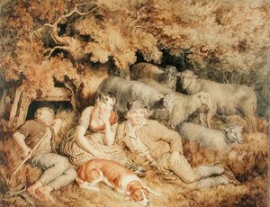 Noontide, c.1812 (水彩・紙) 作： George Grattan