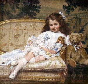 マジョリー・コーエン（5歳）の肖像 作： George Hall Neale