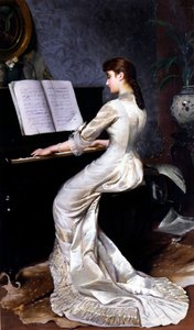 言葉のない歌、ピアノ奏者、1880 作： George Hamilton Barrable