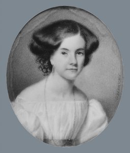 女性の肖像、カリフォルニア州。 1830年。 作： George Harvey