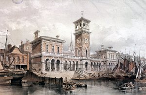 ビリングスゲート ワーフ アンド マーケット、ロンドン、1851 年
