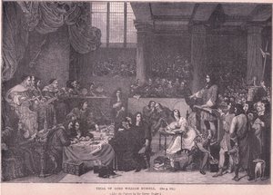 ウィリアム・ラッセル卿の裁判 作： George Hayter