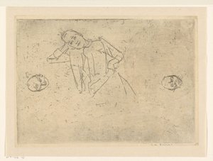 研究着席女性 作： George Hendrik Breitner (signed by artist)