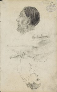 2 つの図研究 作： George Hendrik Breitner (signed by artist)