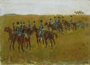機動中の大砲 作： George Hendrik Breitner