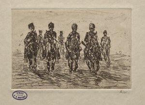 騎兵シーン 作： George Hendrik Breitner