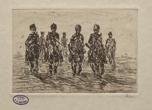 騎兵シーン。 作： George Hendrik Breitner
